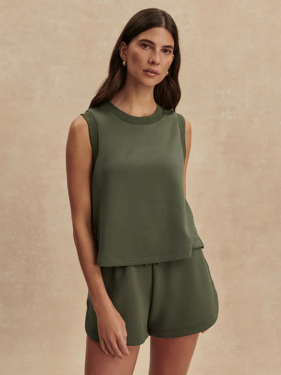 Varley Shea Crop Tank Thyme