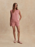 Varley Simmons Half-Zip Tank Brandy Rose