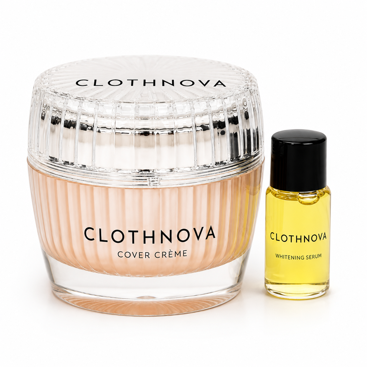 Clothnova Cover Crème Set with Whitening Serum Duo