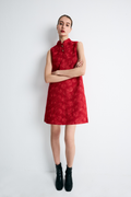Fully Lined High Neck Dress