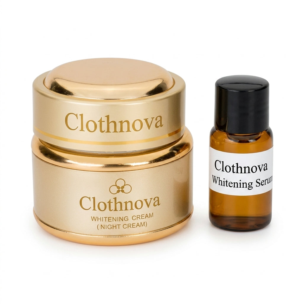 Clothnova Whitening Night Cream with Whitening Serum Duo