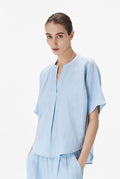Half-Placket Dolman Top