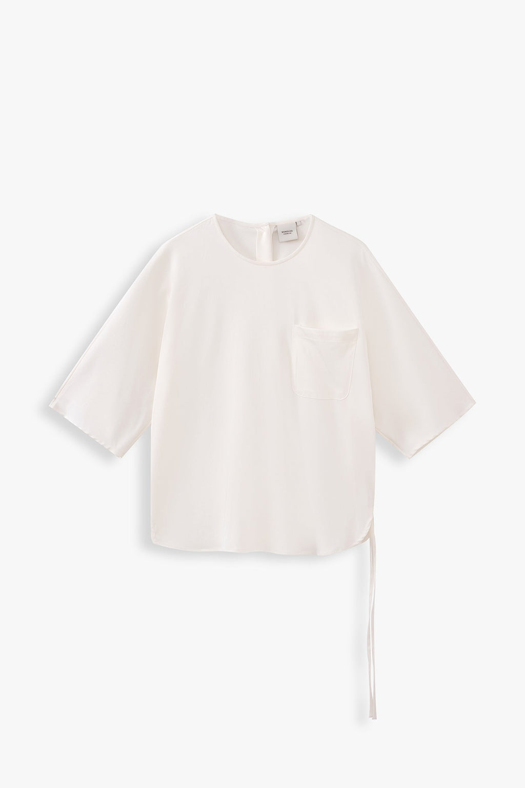 Round Neck Top With Back Opening