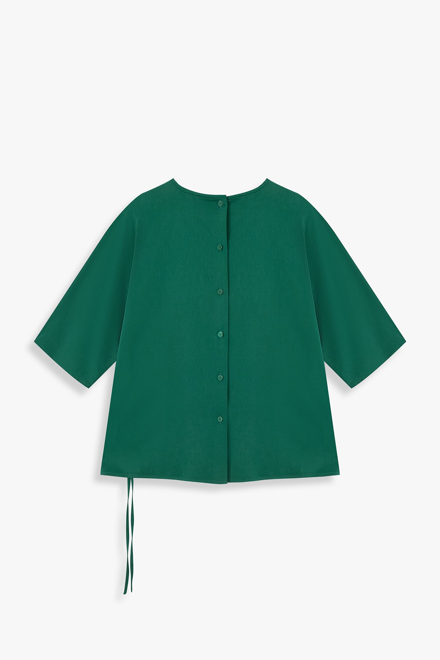 Round Neck Top With Back Opening