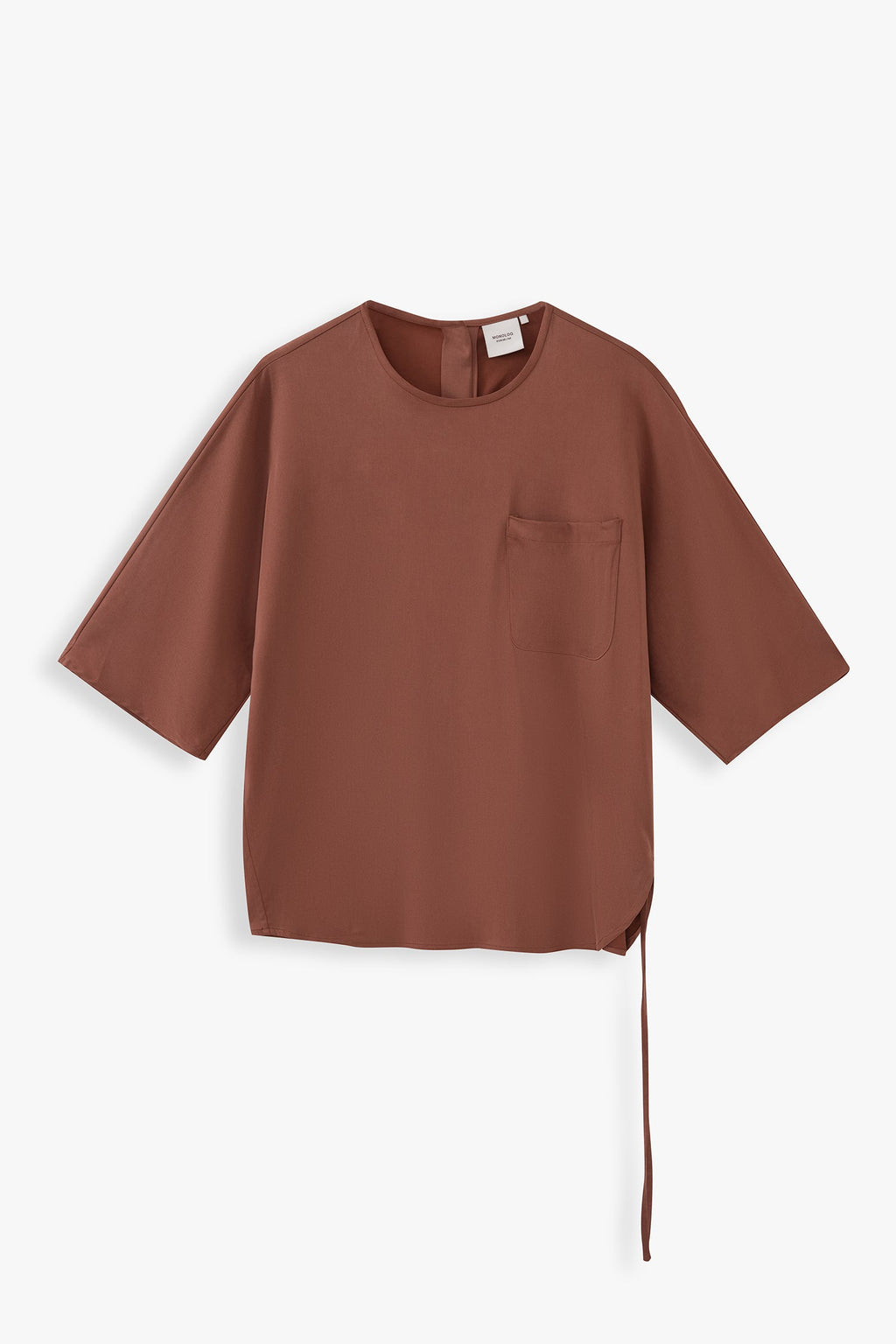 Round Neck Top With Back Opening