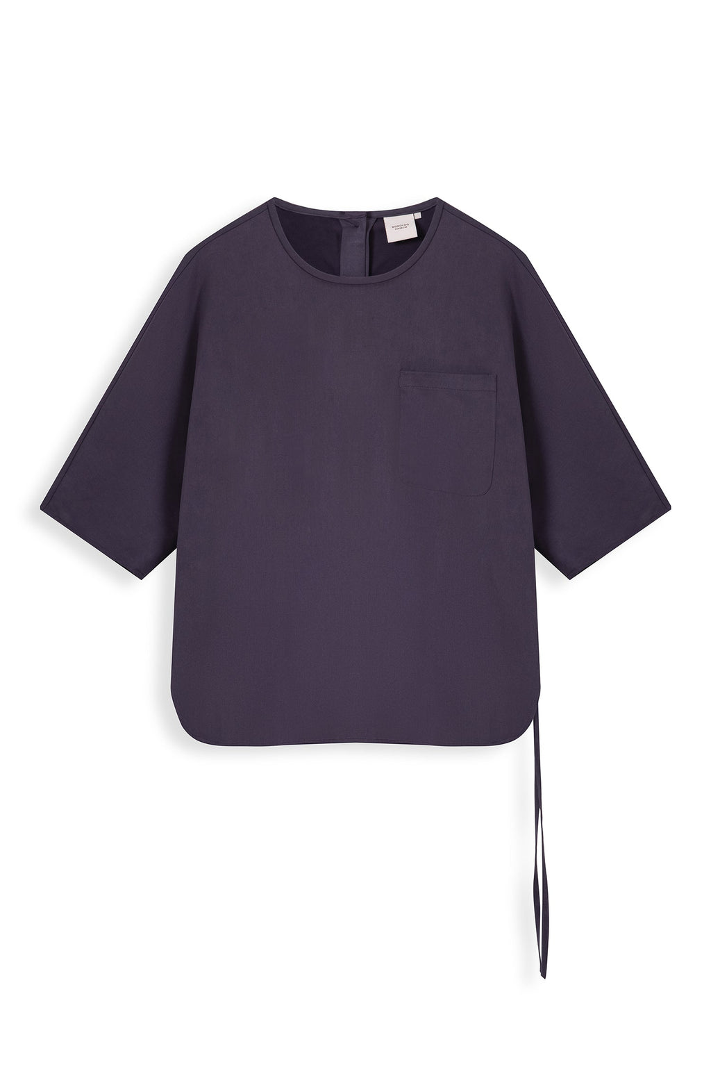 Round Neck Top With Back Opening