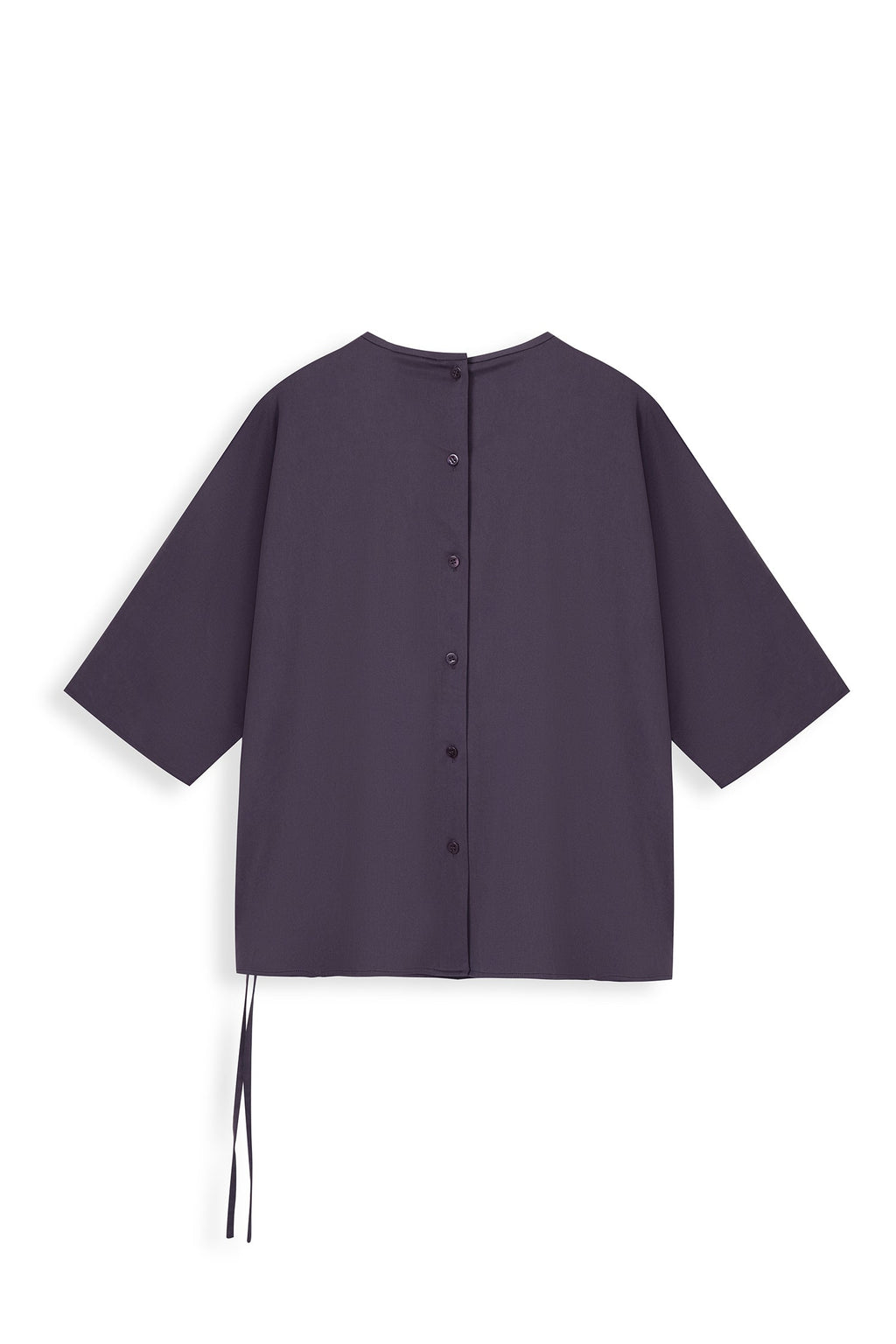 Round Neck Top With Back Opening