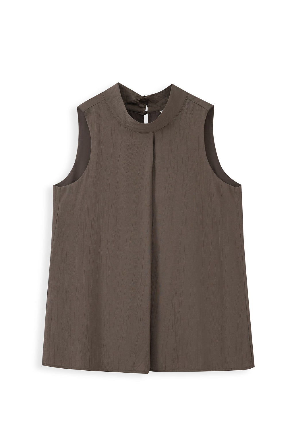 High-Neck Sleeveless Top