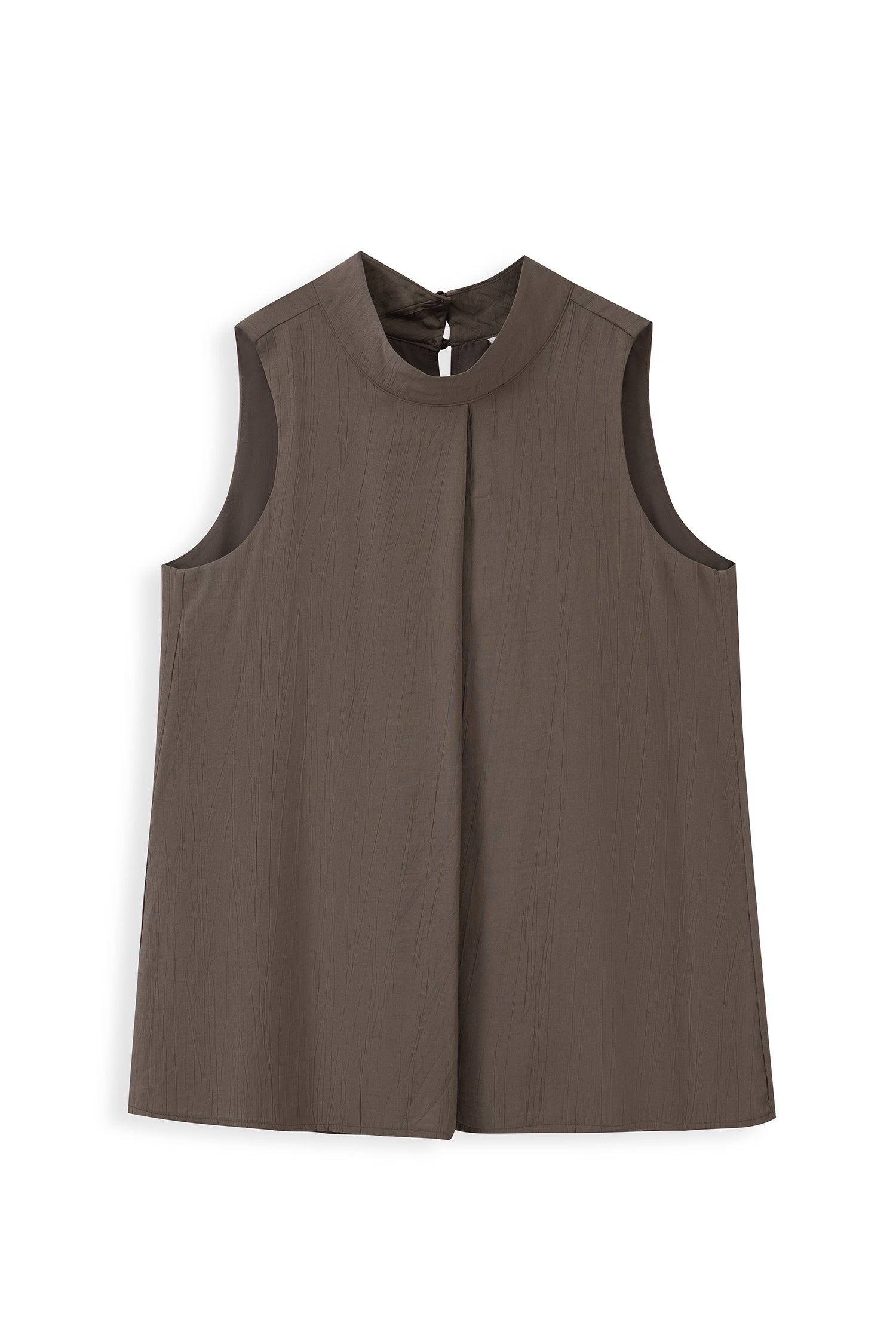 High-Neck Sleeveless Top