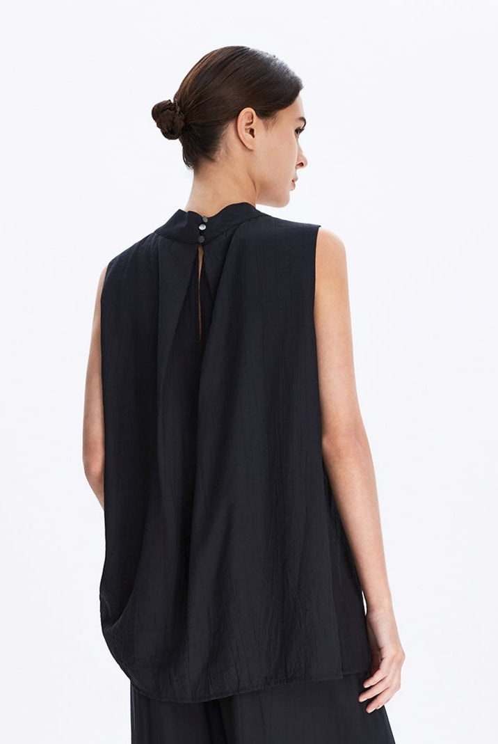 High-Neck Sleeveless Top