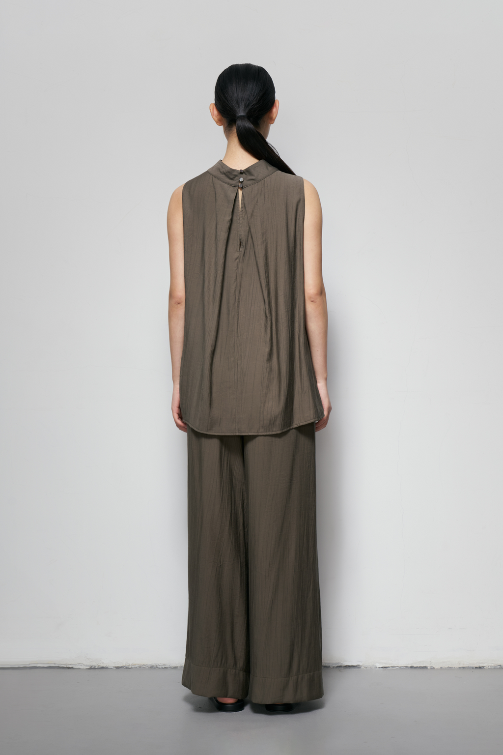 High-Neck Sleeveless Top