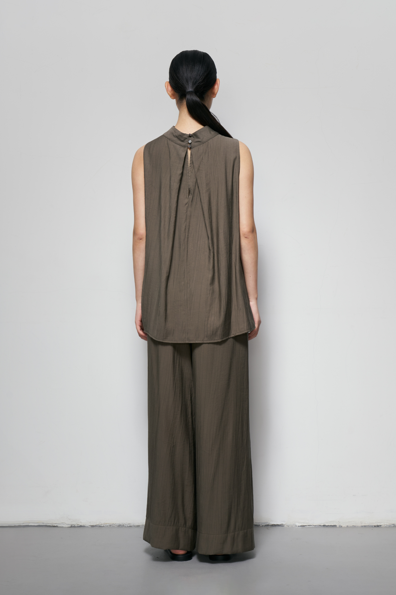 High-Neck Sleeveless Top