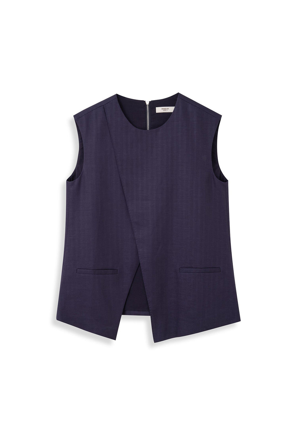 Asymmetric Sleeveless Vest