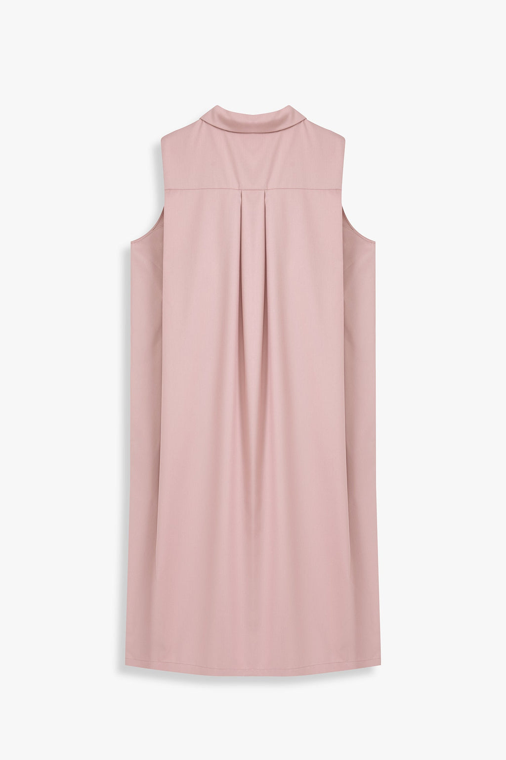 Sleeveless Button-down Shirt Dress