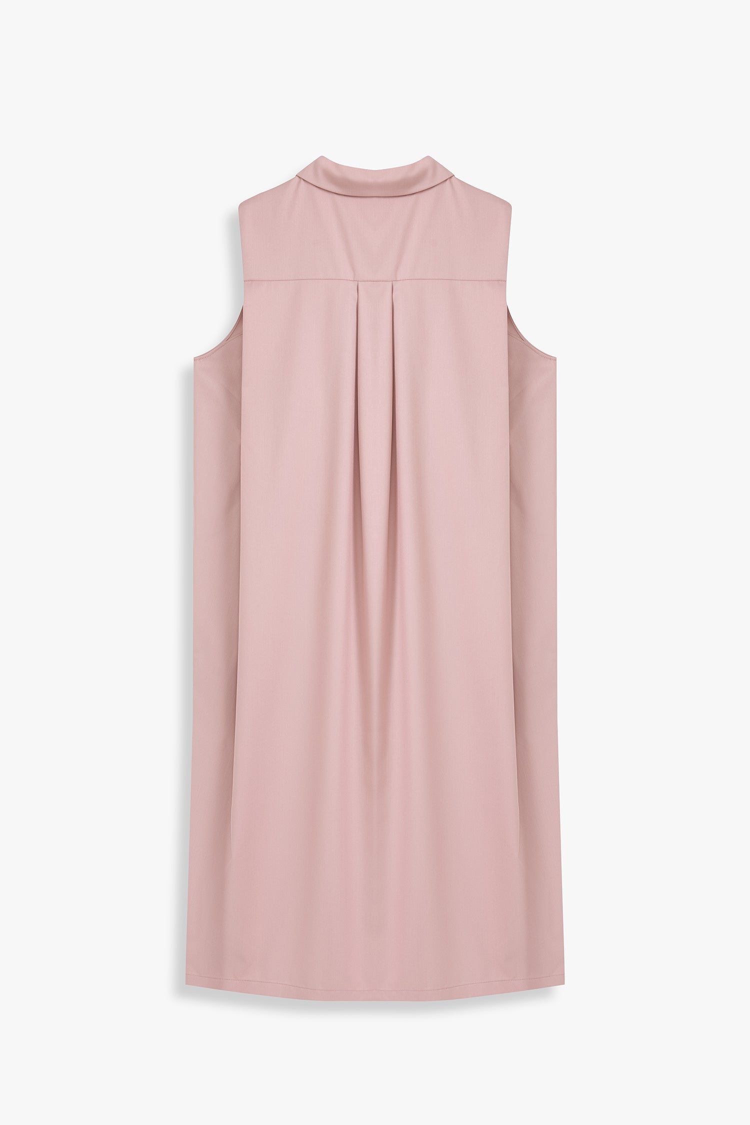 Sleeveless Button-down Shirt Dress