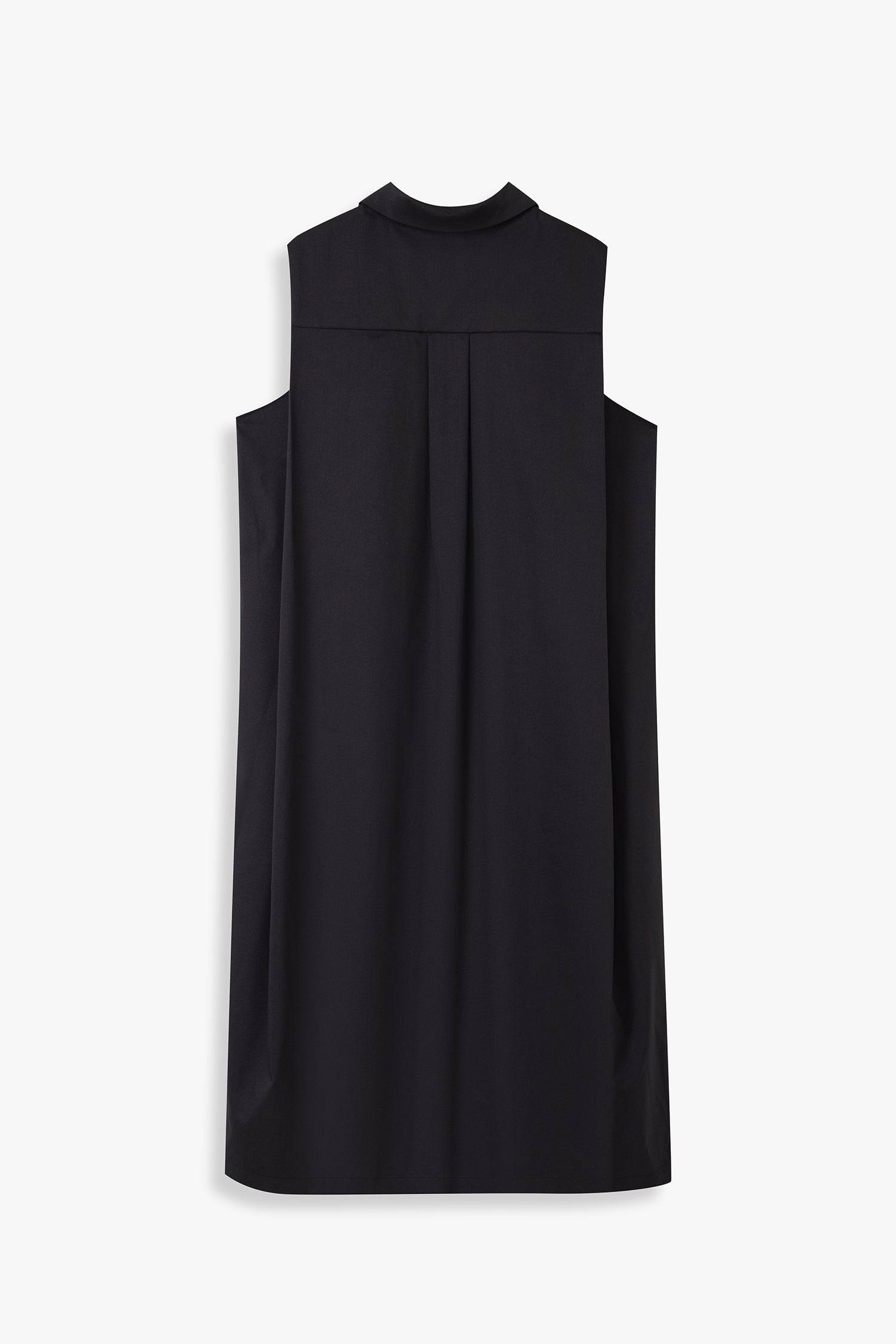 Sleeveless Button-down Shirt Dress