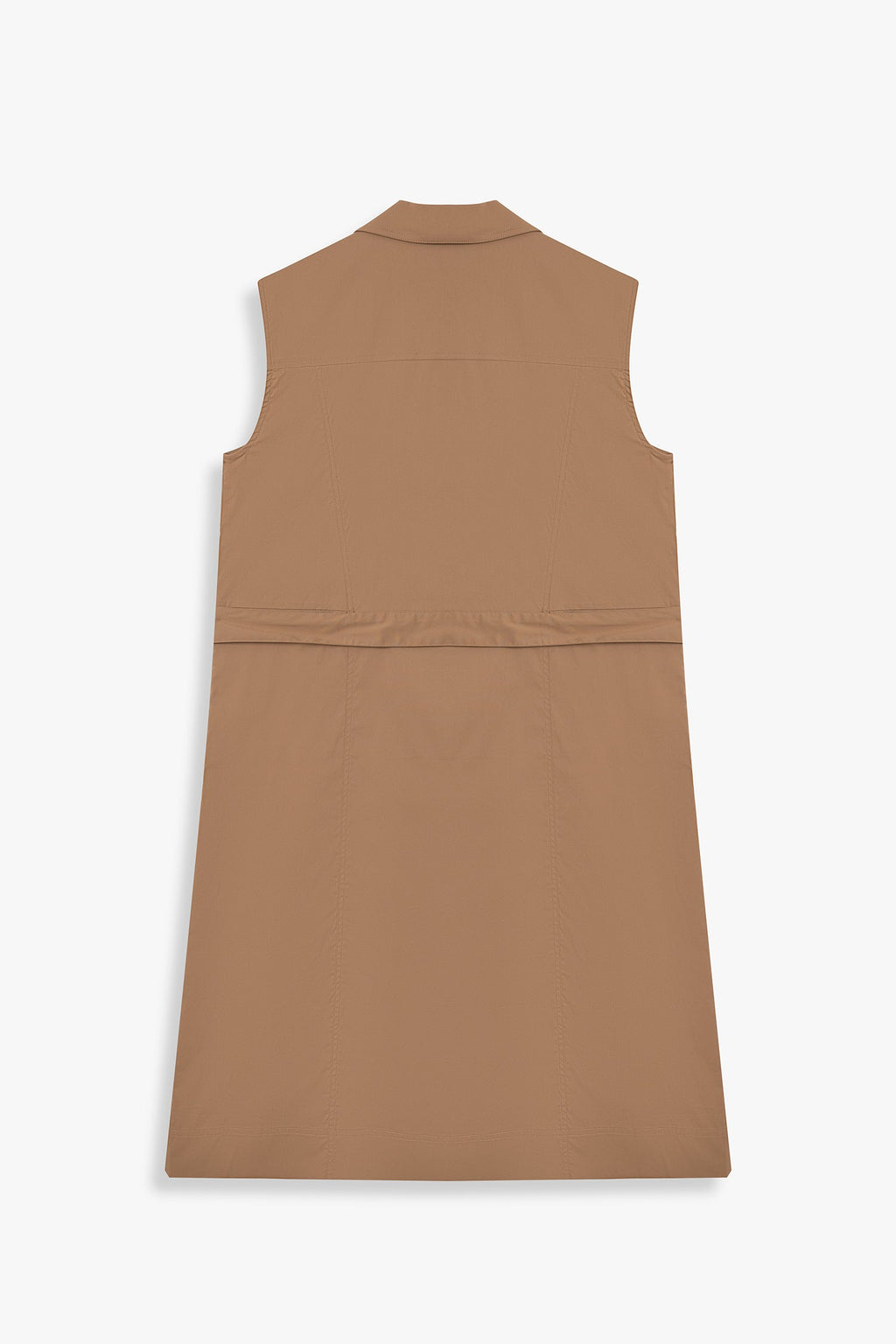 Sleeveless Belted Trench Dress