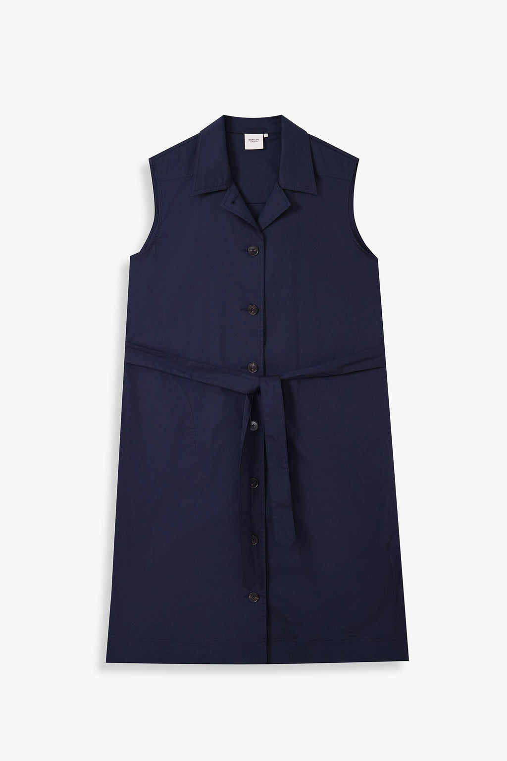 Sleeveless Belted Trench Dress