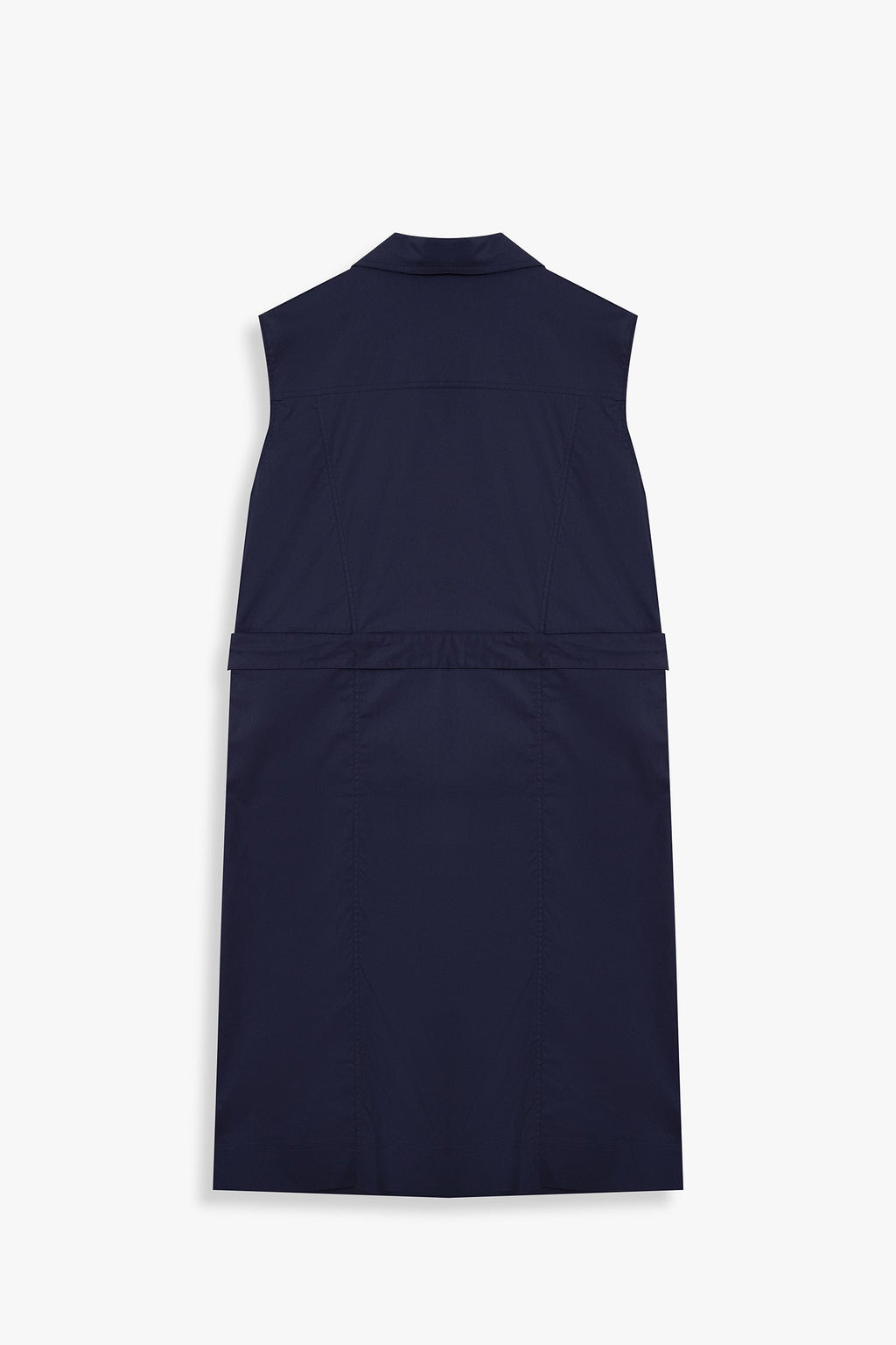 Sleeveless Belted Trench Dress