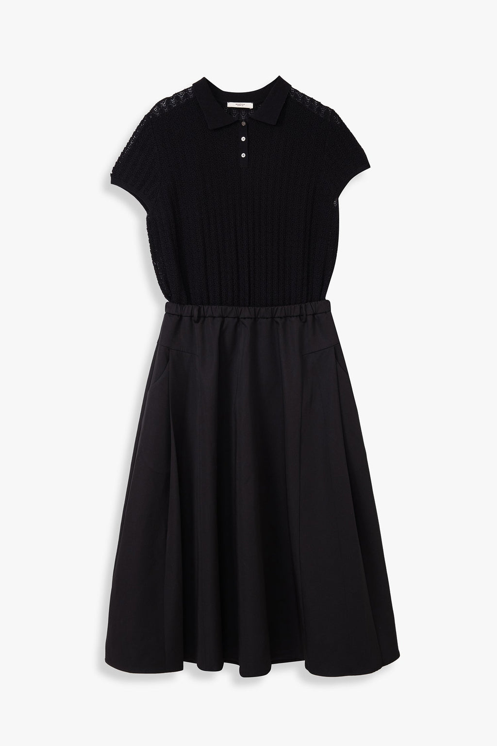 Knitted Polo Fit & Flare Dress