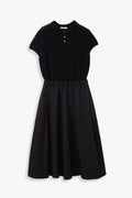 Knitted Polo Fit & Flare Dress