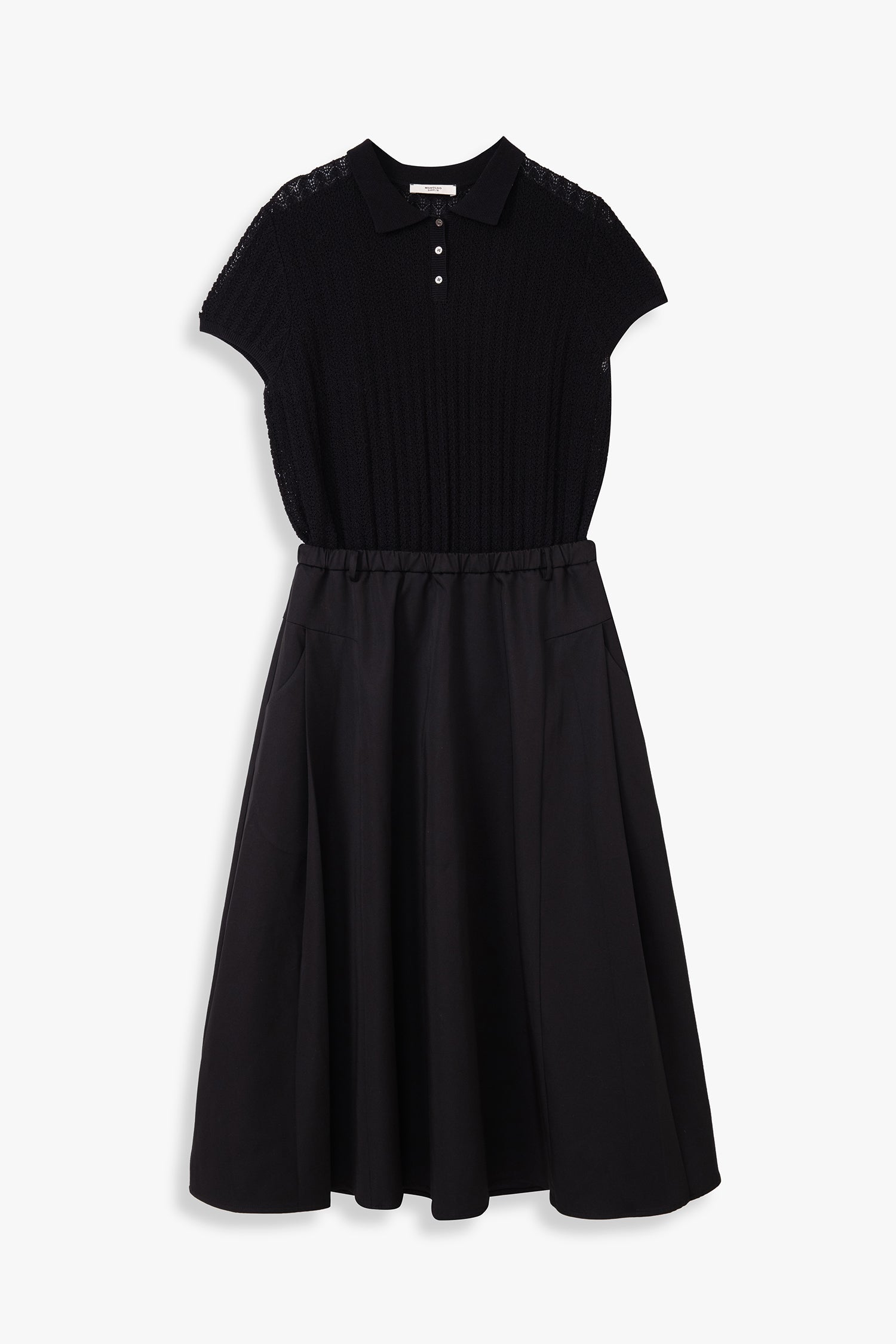 Knitted Polo Fit & Flare Dress