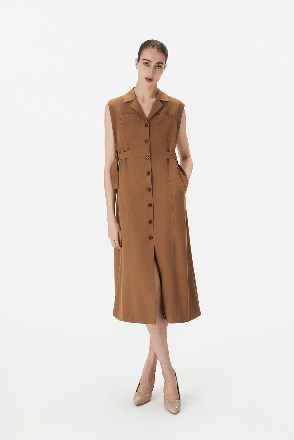 Shirt Dress with Double D-Ring