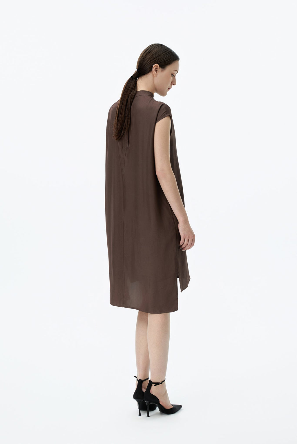 Boxy Pintuck Dress