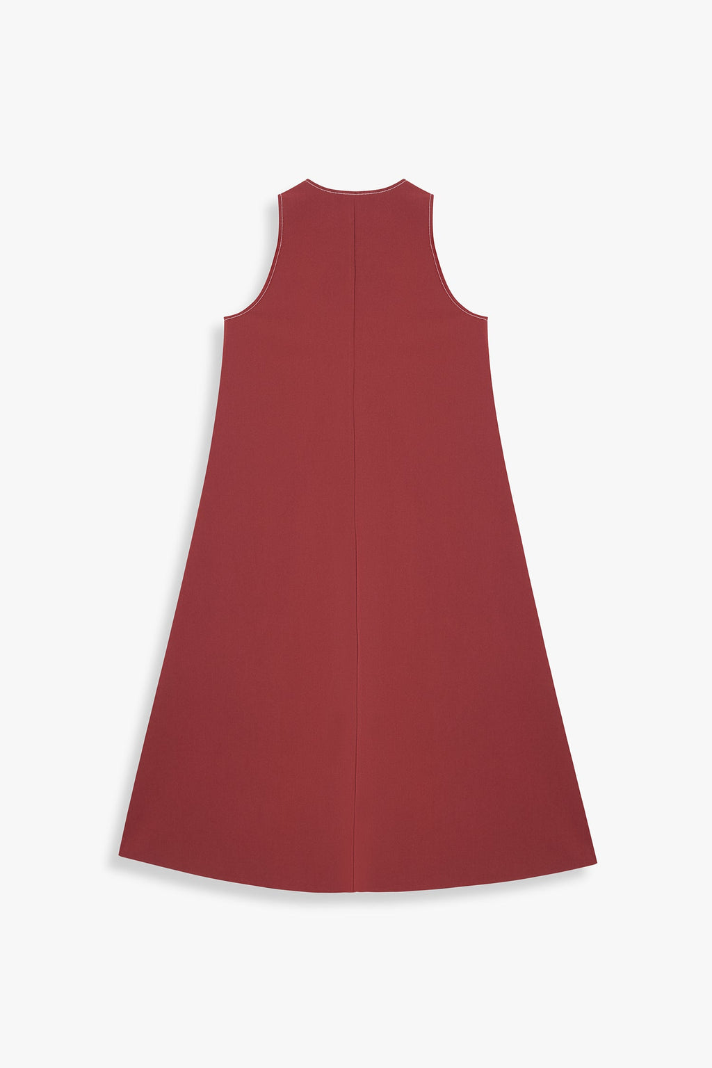 V-Neck Midi Dress With Shoulder-Tie