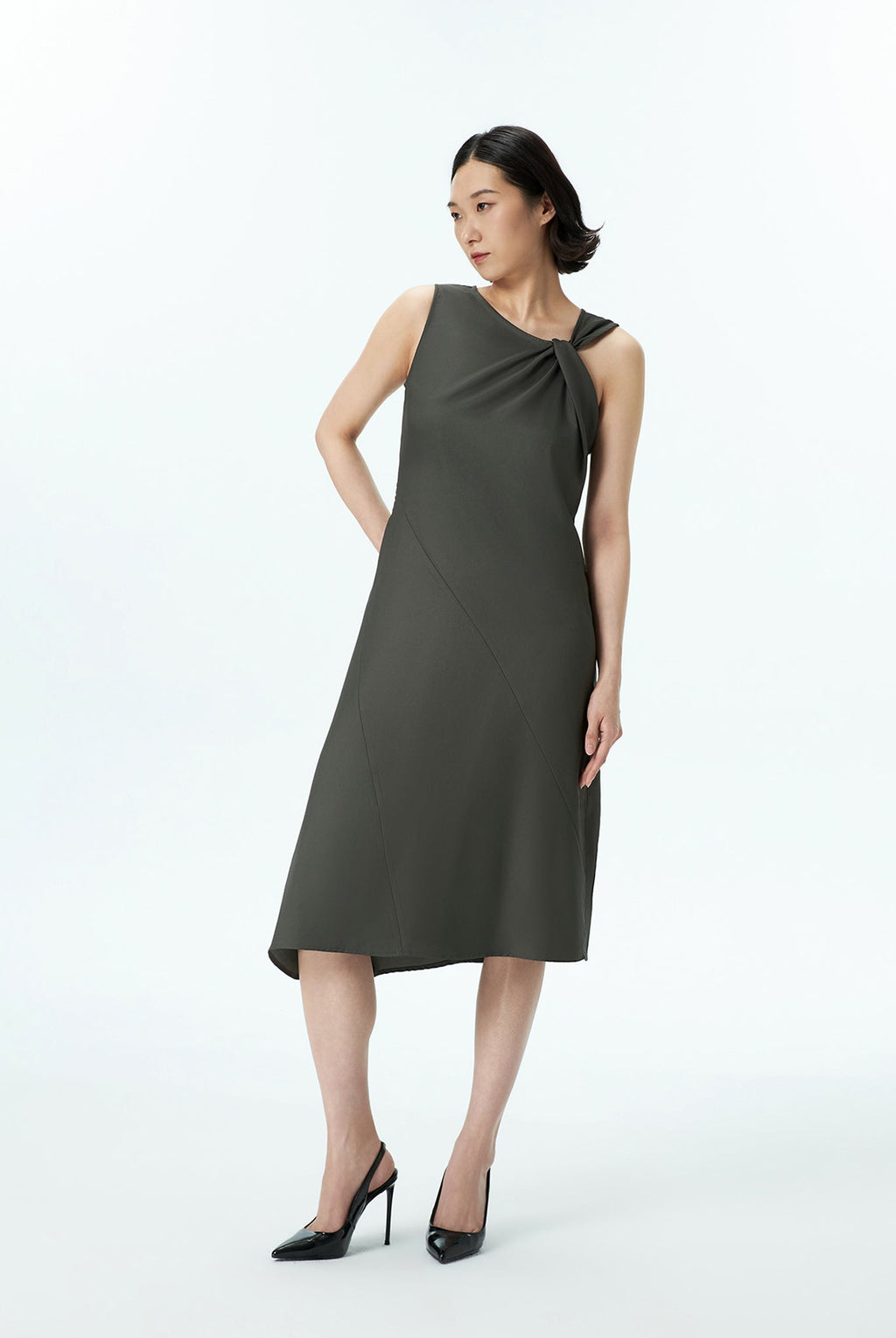 Asymmetric Hem Dress