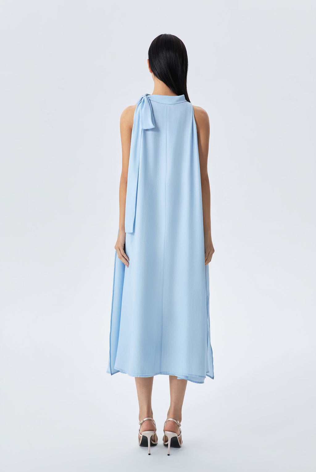 Serena Buttoned Draped Dress