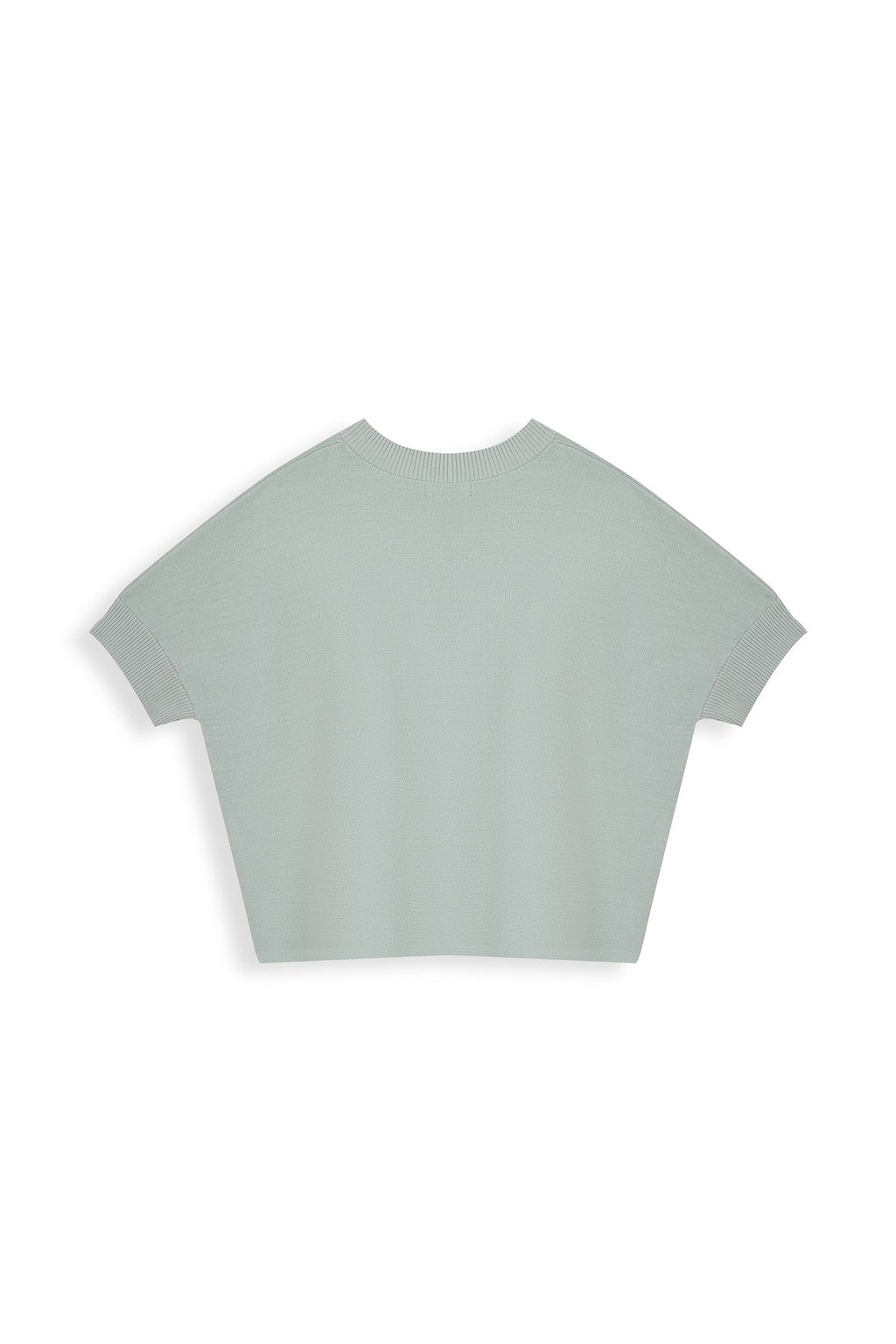Decorative-Button Knit Top