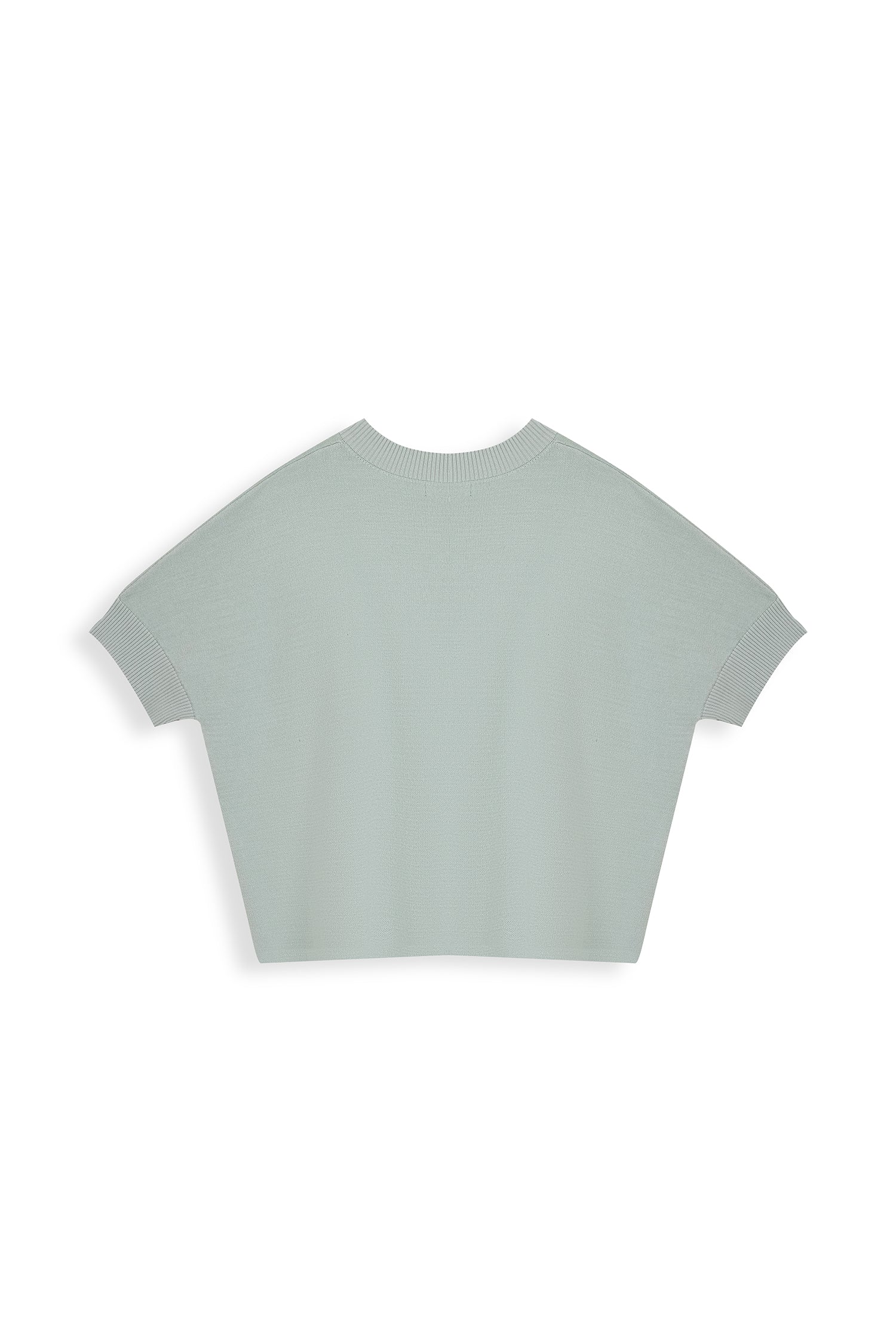 Decorative-Button Knit Top