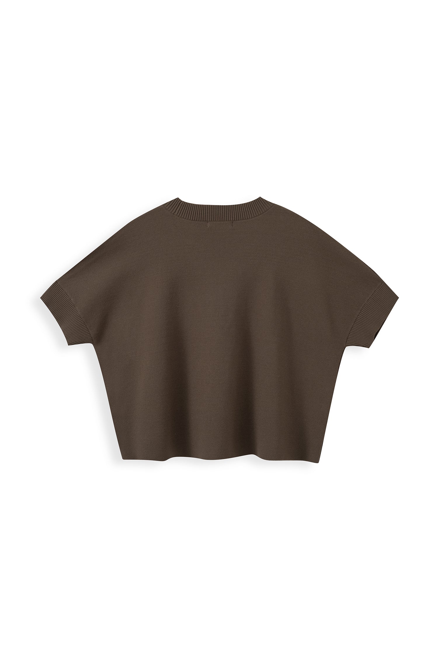 Decorative-Button Knit Top