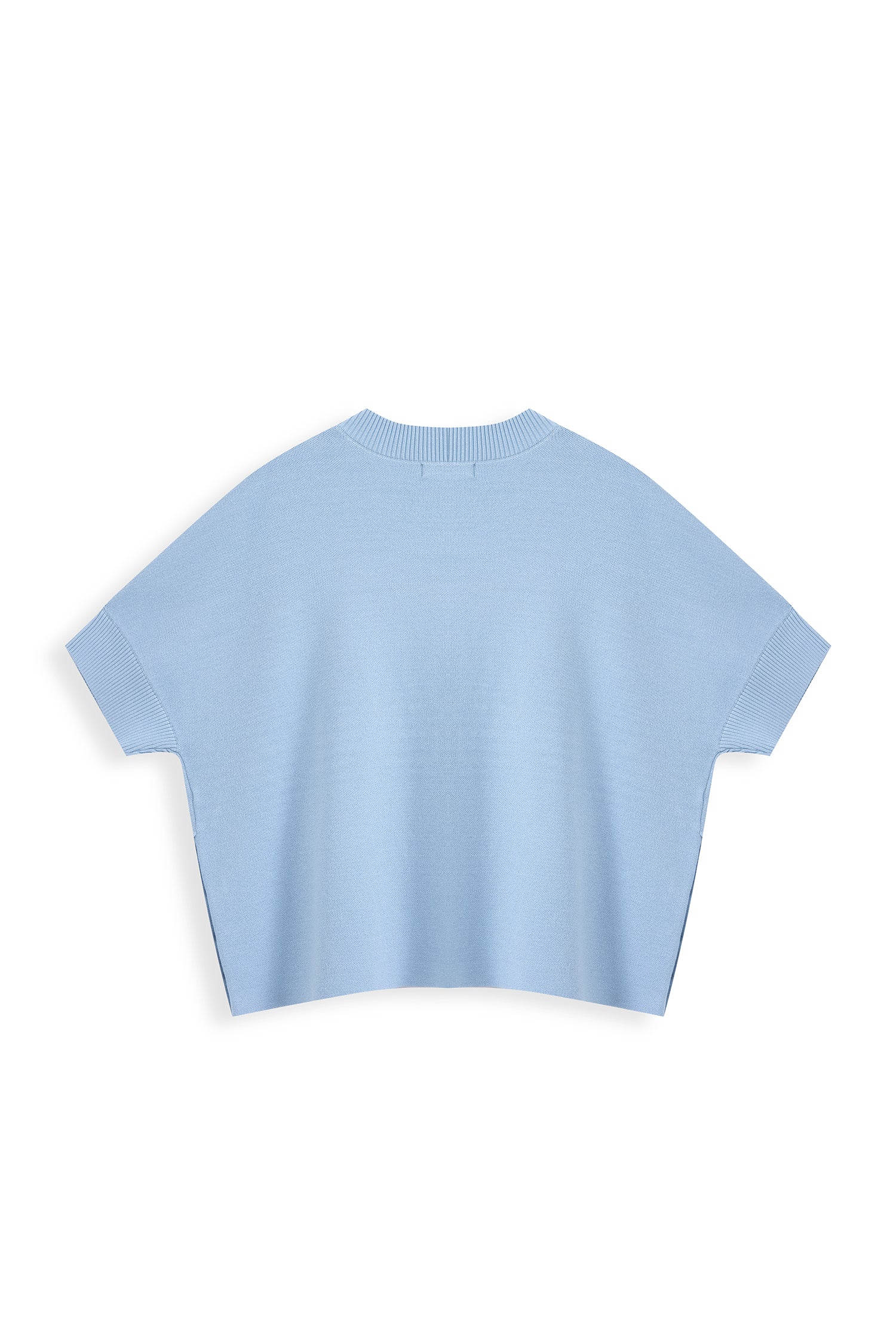 Decorative-Button Knit Top