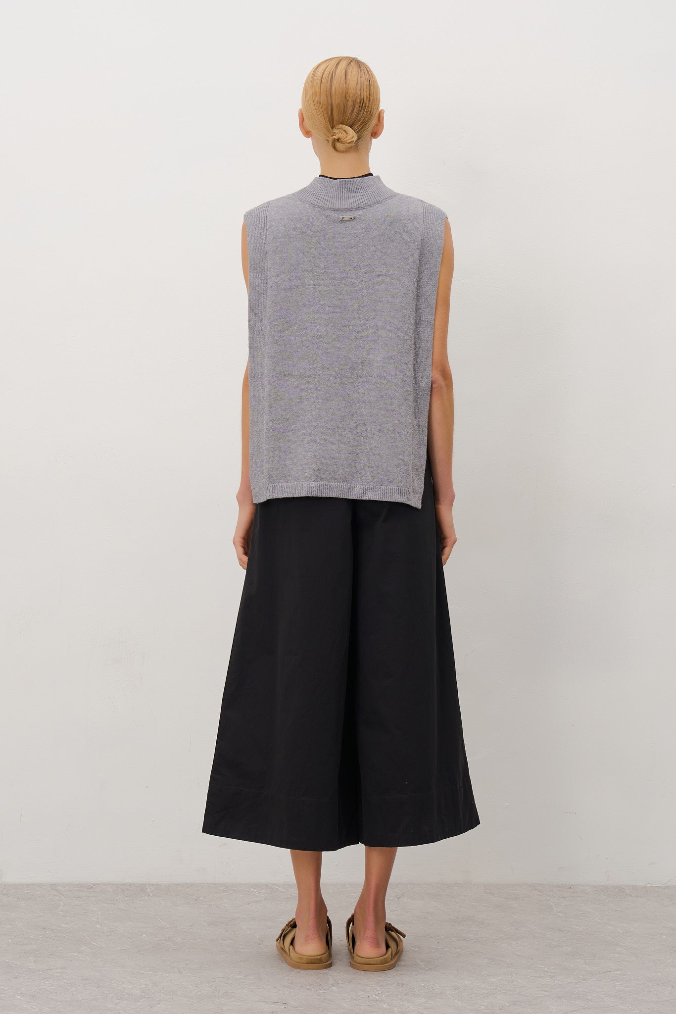 Mock Neck Knitted Top