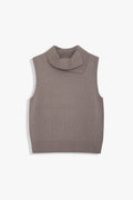 Handkerchief Neck Knit Vest