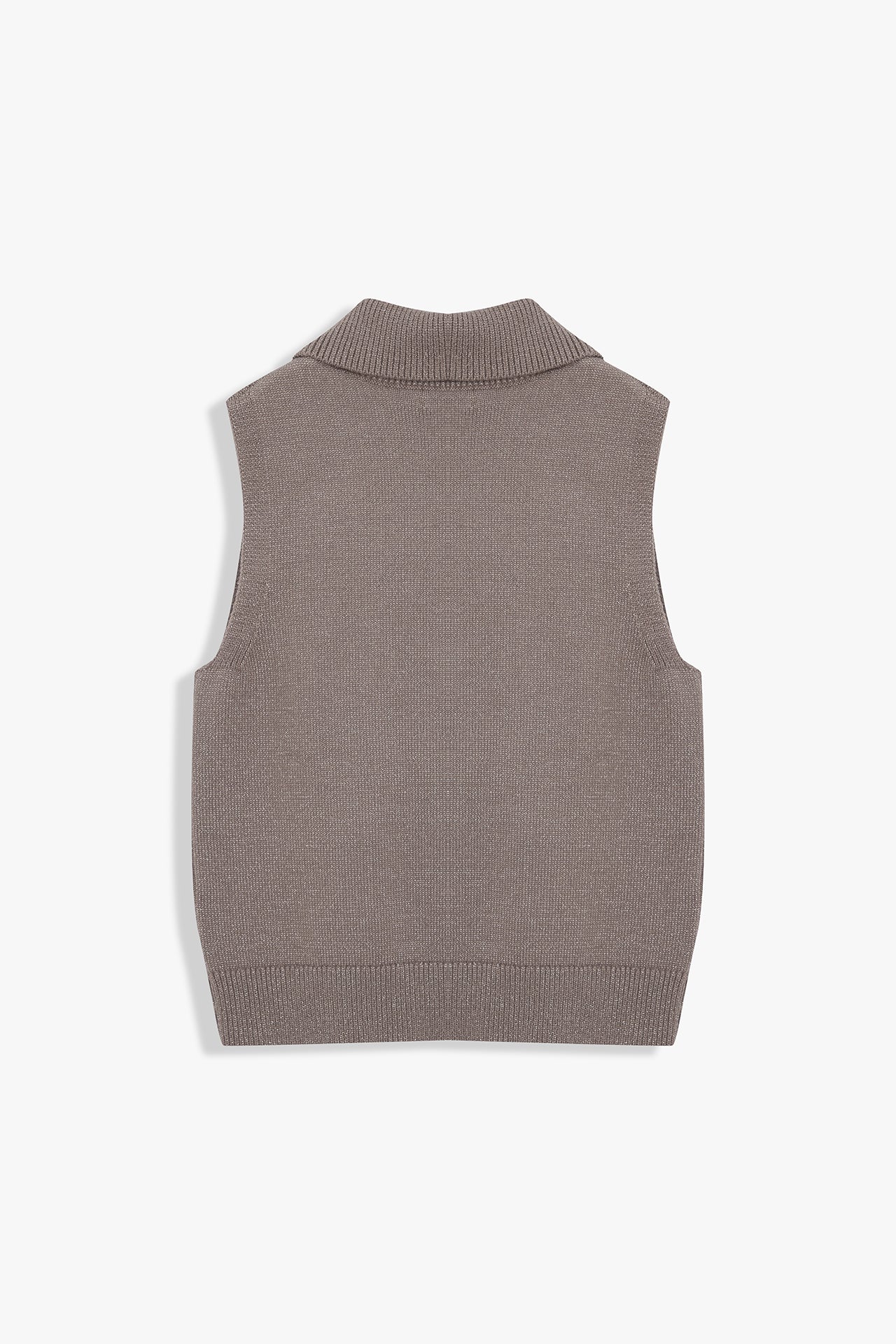 Handkerchief Neck Knit Vest