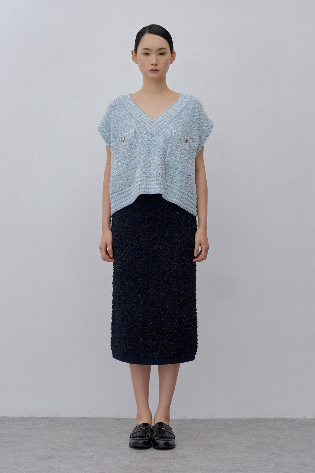 Tweed Knit Vest