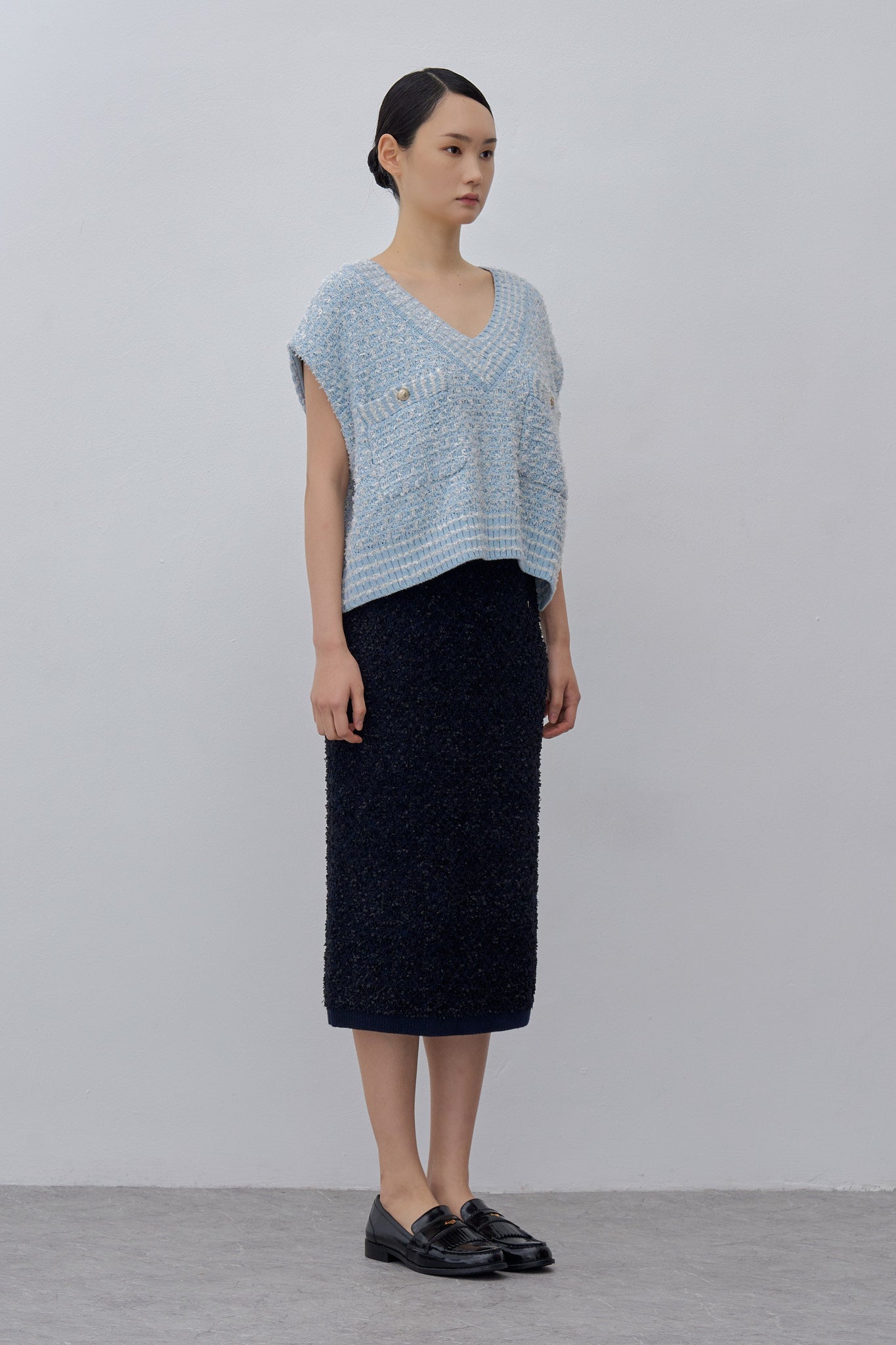 Tweed Knit Vest