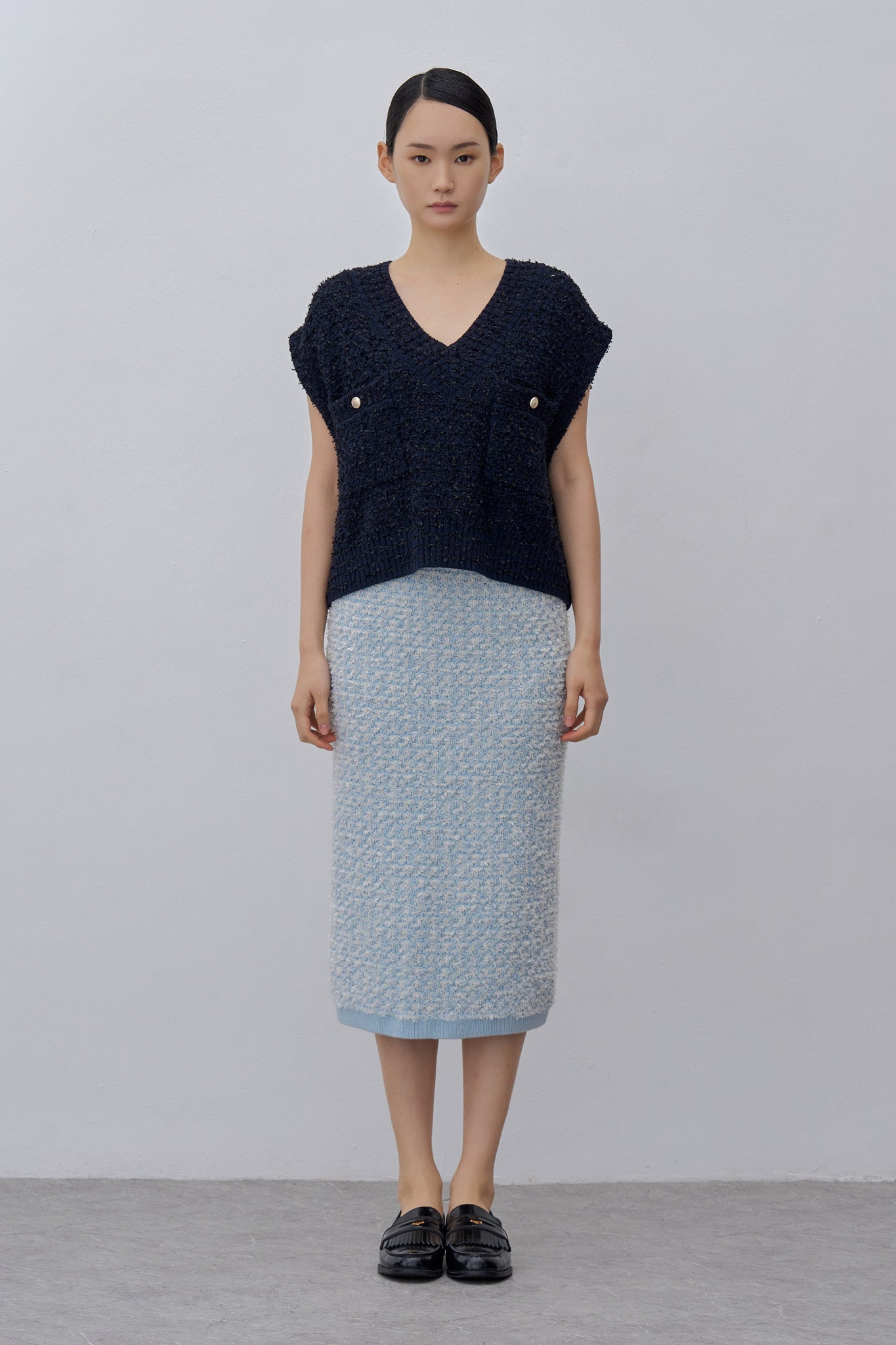 Tweed Knit Vest
