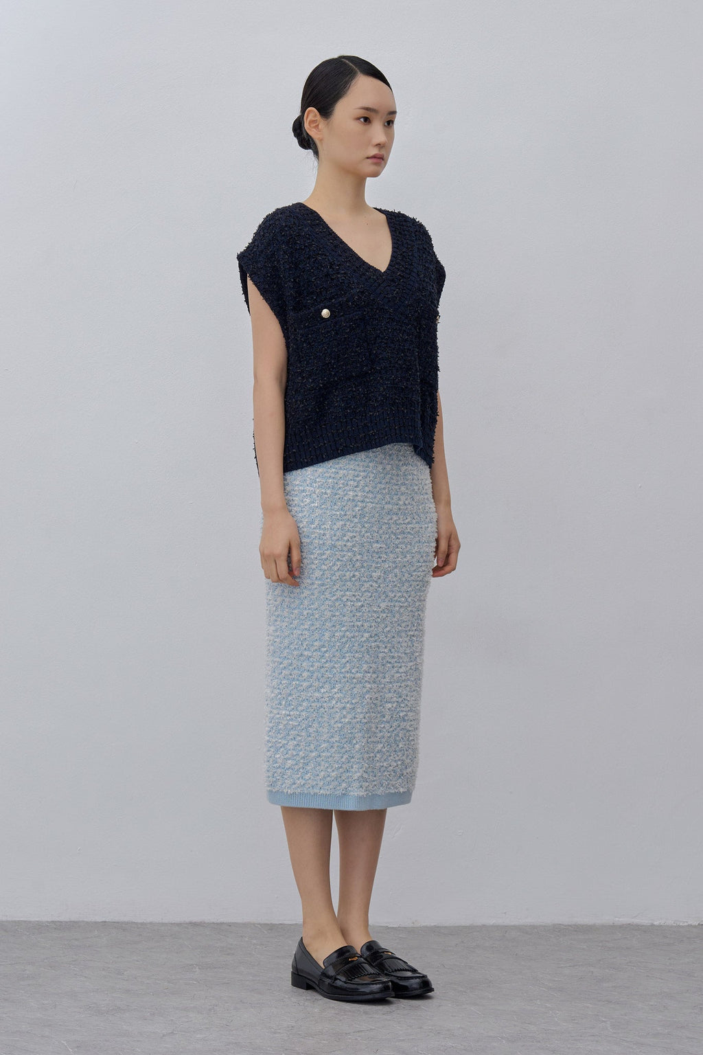 Tweed Knit Vest