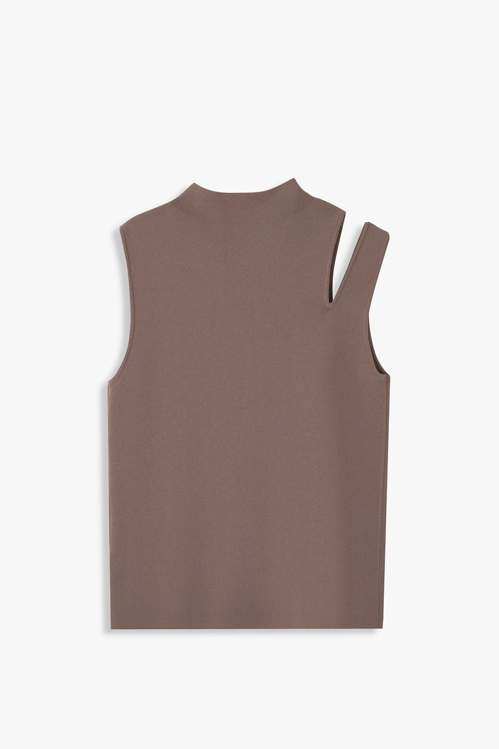 Shoulder-Slit Sleeveless Knit