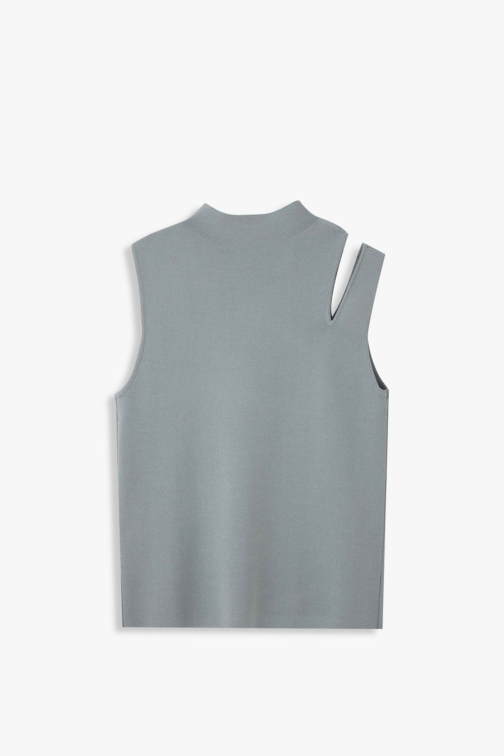 Shoulder-Slit Sleeveless Knit