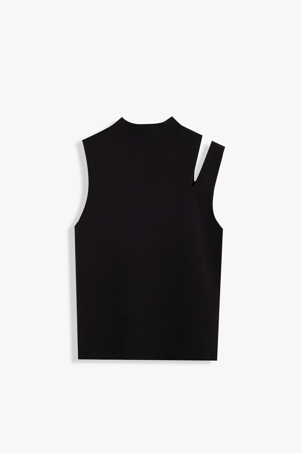 Shoulder-Slit Sleeveless Knit