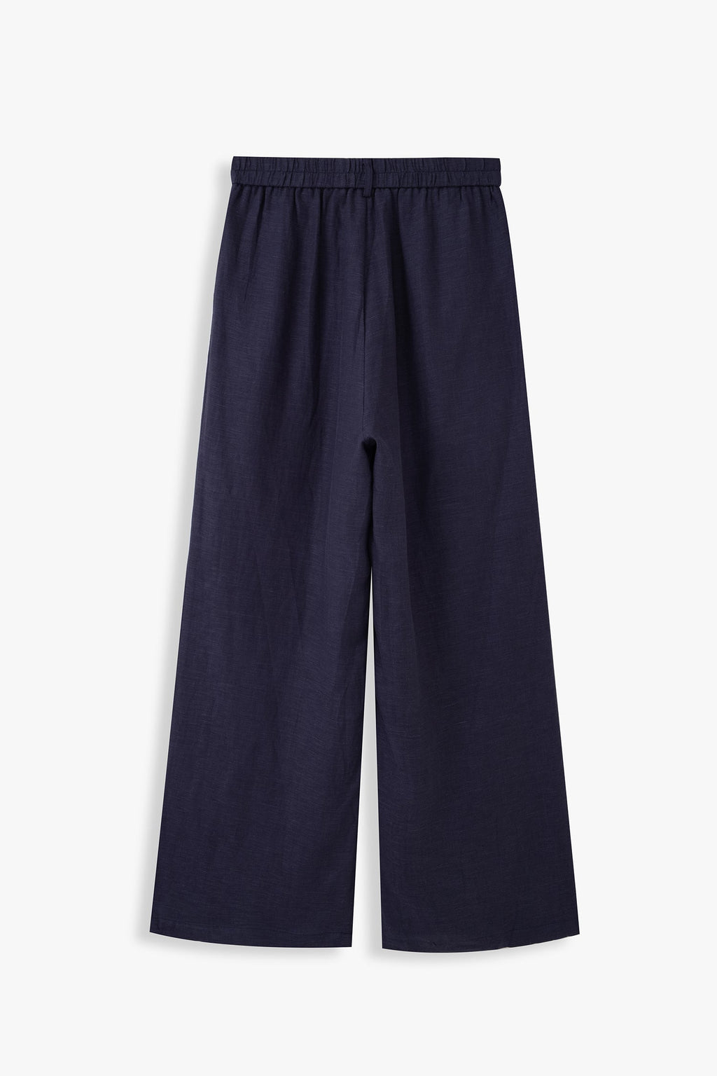 Double-Pleated Wide-Leg Trousers