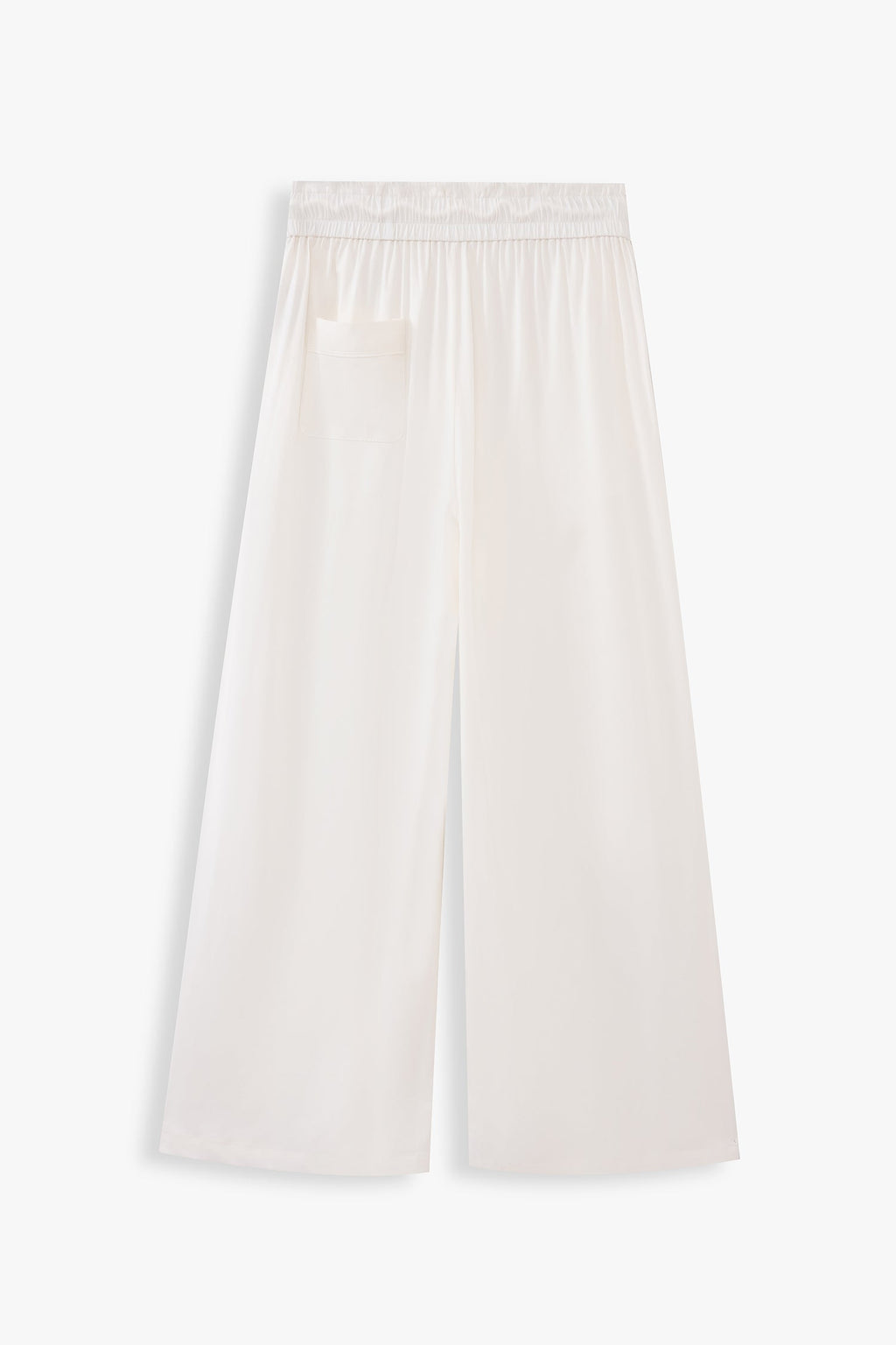 Wide-leg Elasticated Trousers