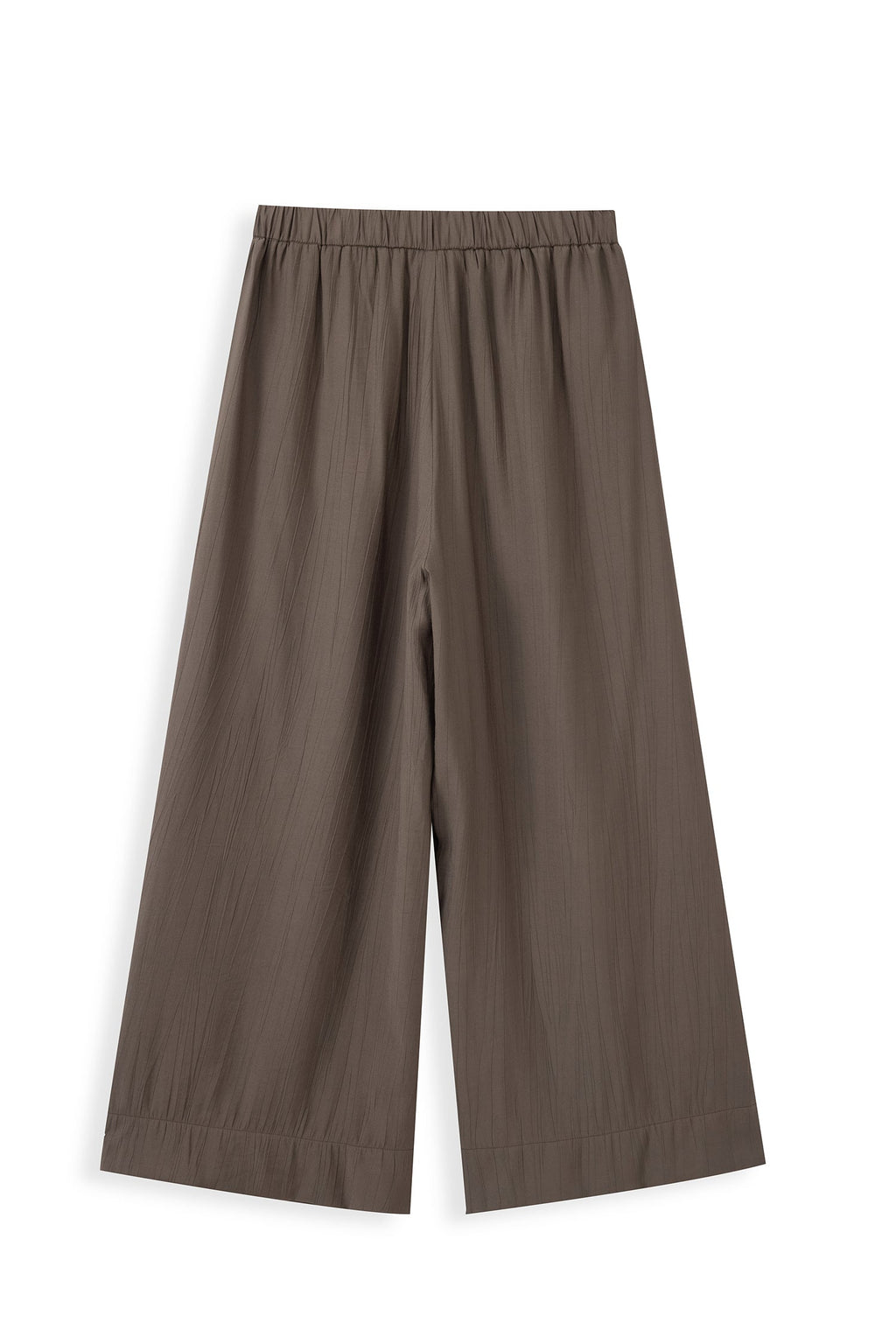 Wide Leg Trousers With Elasticated Waist