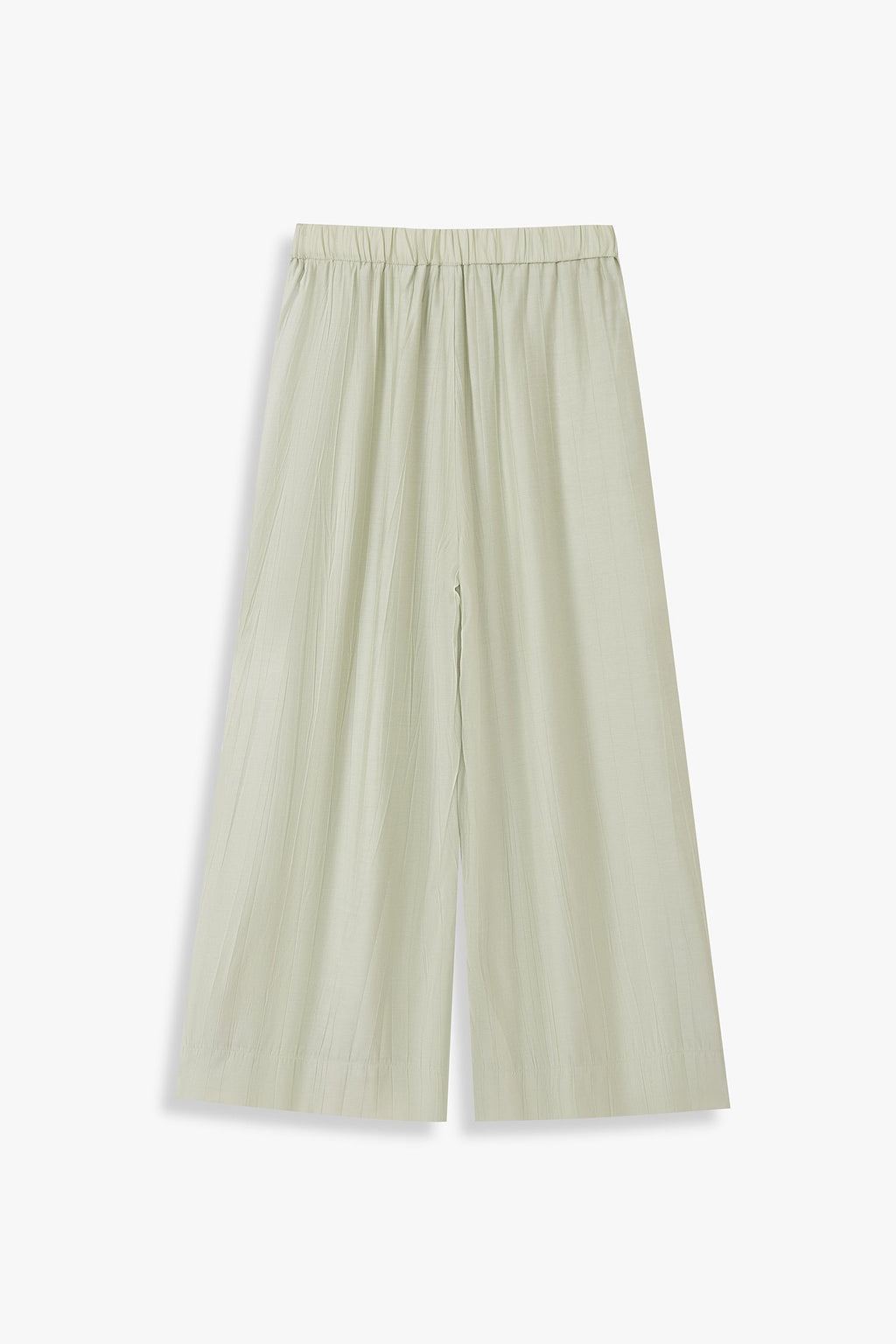 Wide Leg Trousers With Elasticated Waist