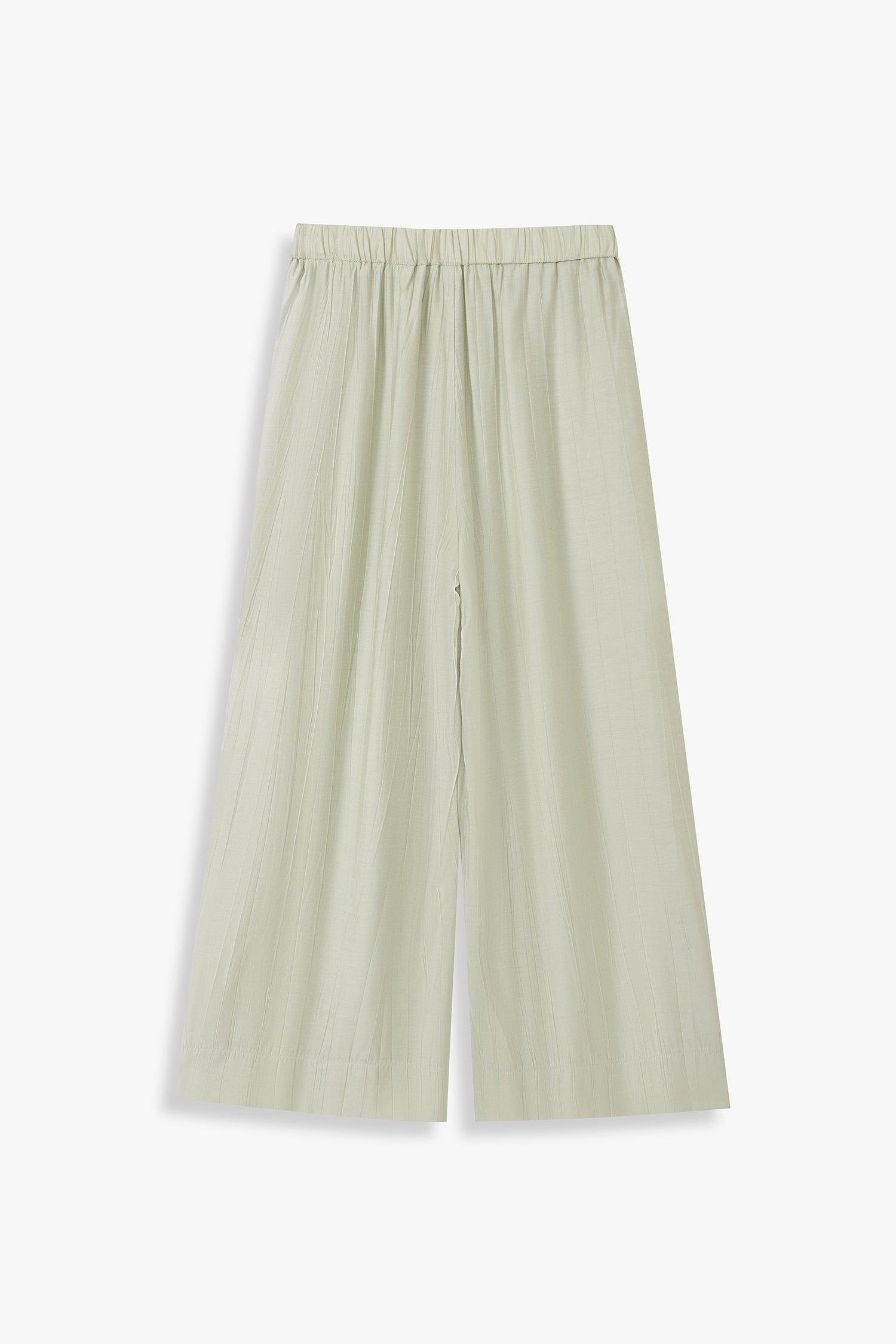 Wide Leg Trousers With Elasticated Waist